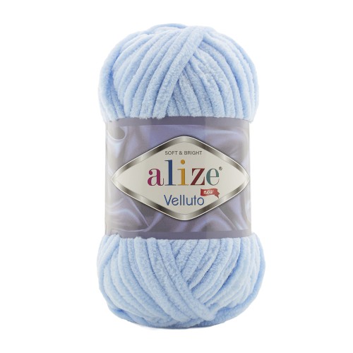 Alize Velluto 218 BABY MODRÁ